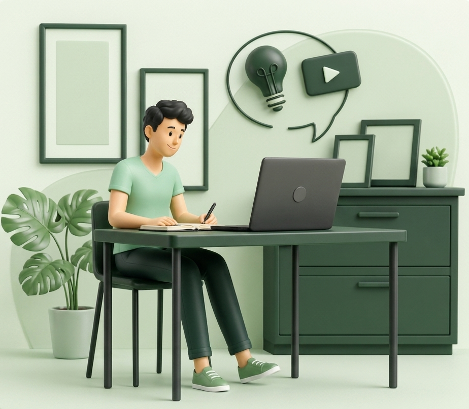 Digital marketing services illustration